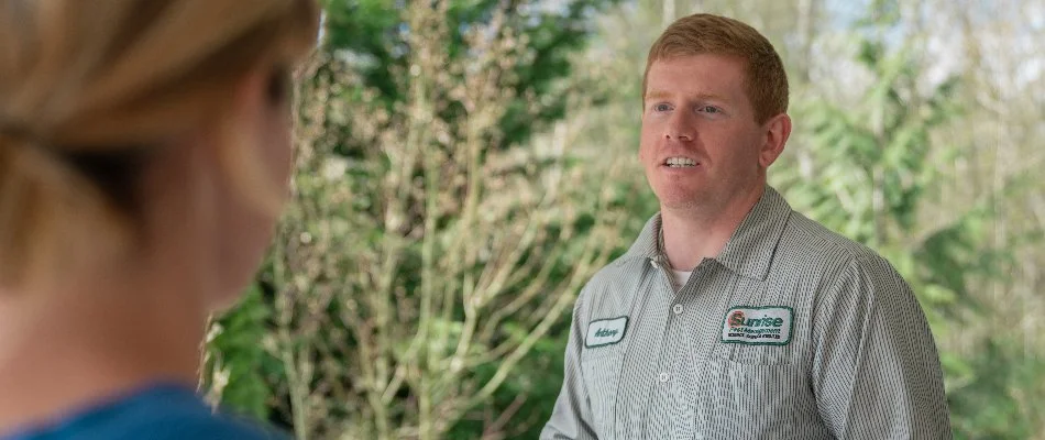 Professional technician providing service